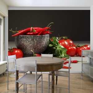 Fotobehang – Red dychotomy