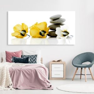 Schilderij – Calm Mallow (1 Part) Yellow