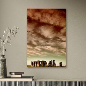 Schilderij – Clouds Over Stonehenge (1 Part) Vertical