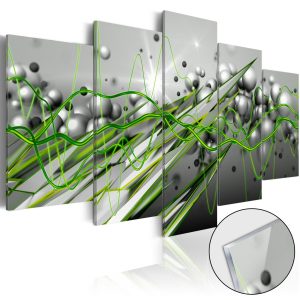 Afbeelding op acrylglas – Green Rhythm [Glass]