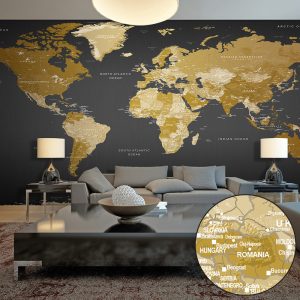 Fotobehang XXL – World Map: Modern Geography II